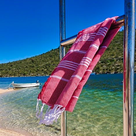 
                  
                    Strandhåndklæde I Håndvævet Bomuld I Classic Hamam
                  
                