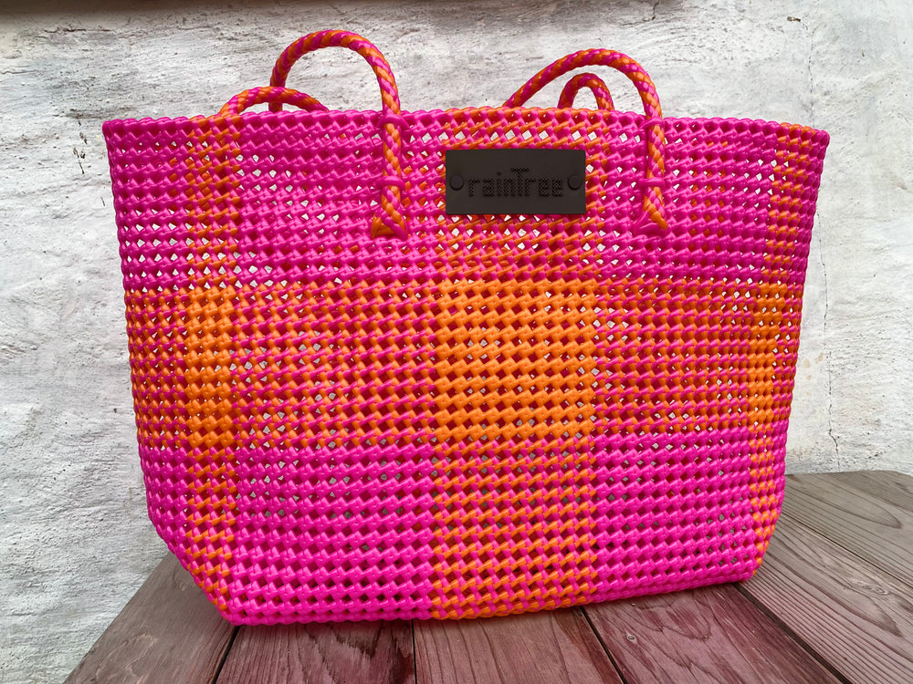 Beachbag I Pink&Orange I Fair Trade